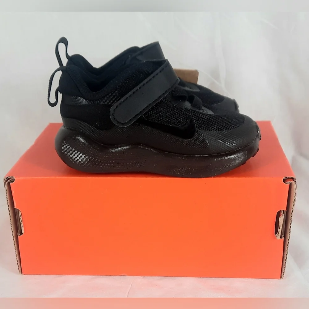 Nike Revolution 7 Baby Toddler Shoes Size 3C Black Anthracite FB7691-001 NEW